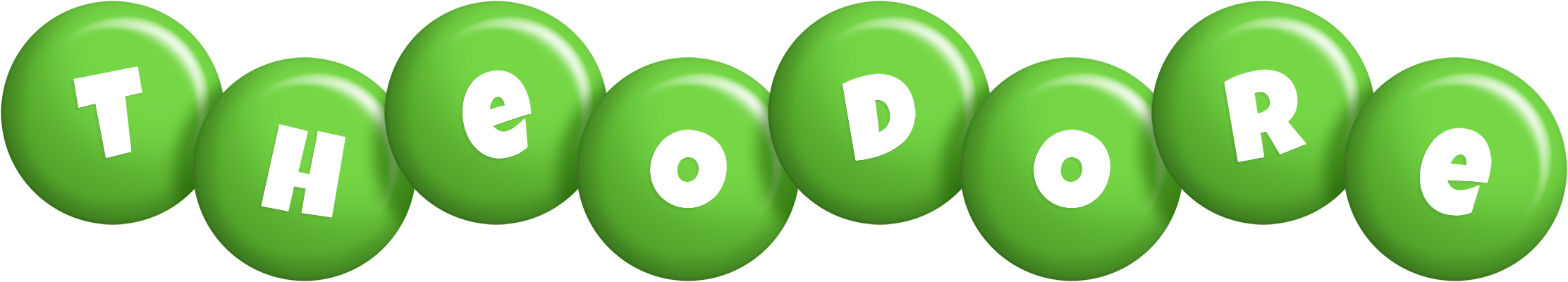 Theodore candy-green logo