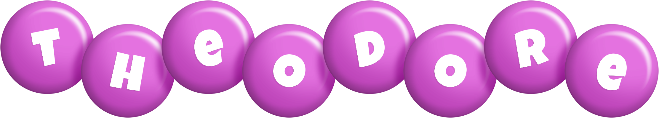 Theodore candy-purple logo