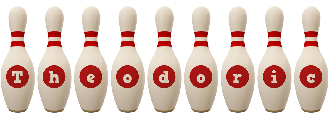 Theodoric bowling-pin logo