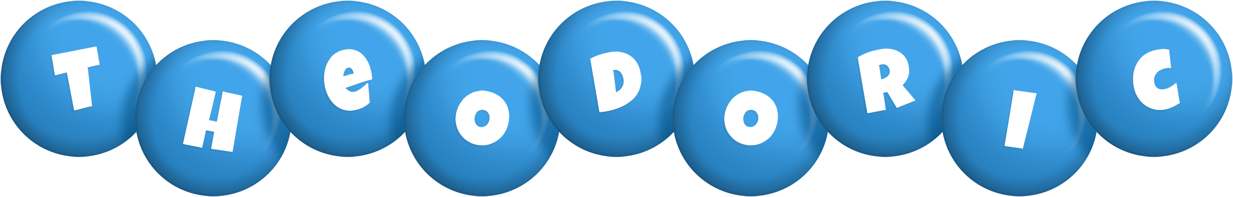 Theodoric candy-blue logo
