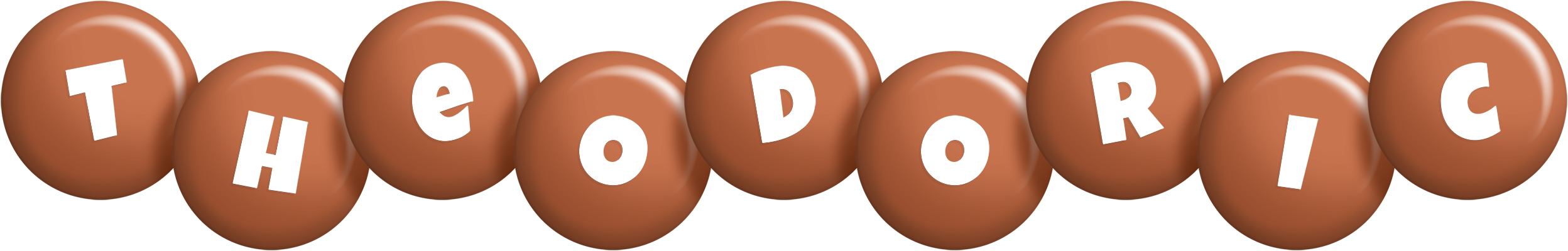 Theodoric candy-brown logo