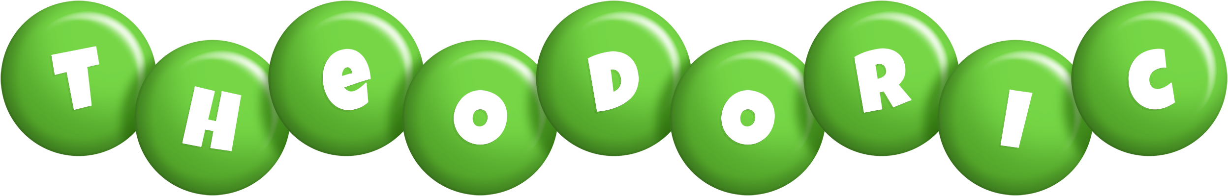 Theodoric candy-green logo