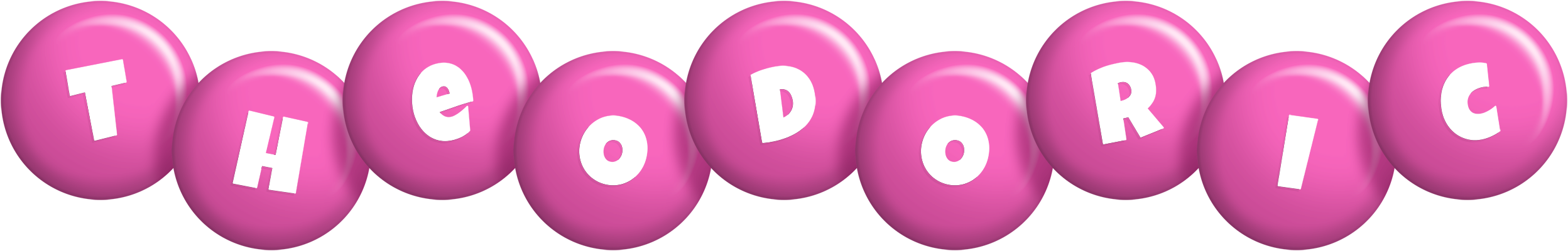 Theodoric candy-pink logo