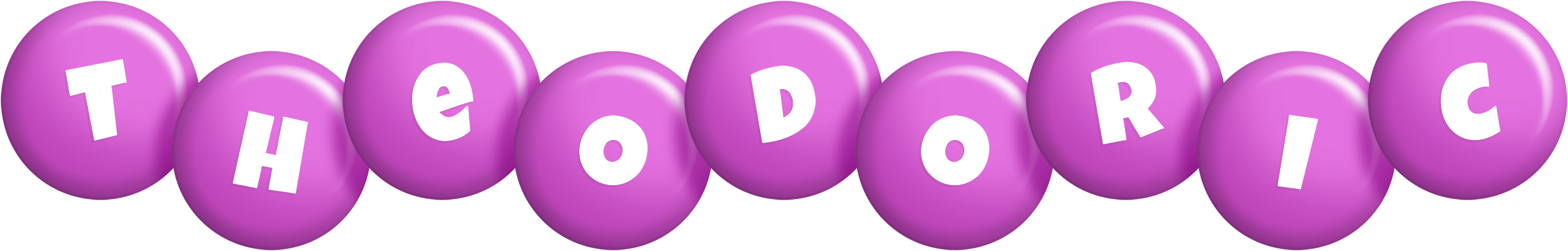 Theodoric candy-purple logo