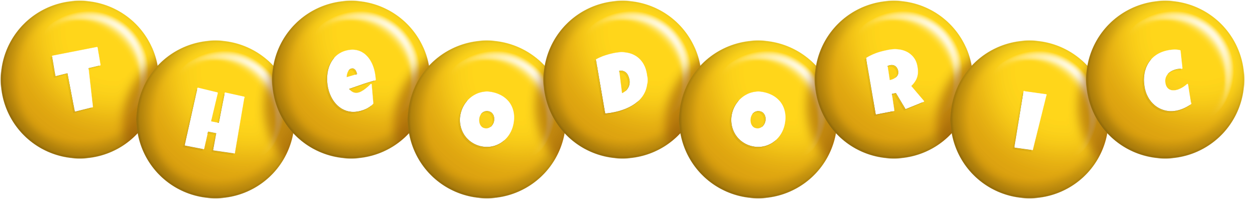 Theodoric candy-yellow logo