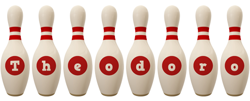 Theodoro bowling-pin logo