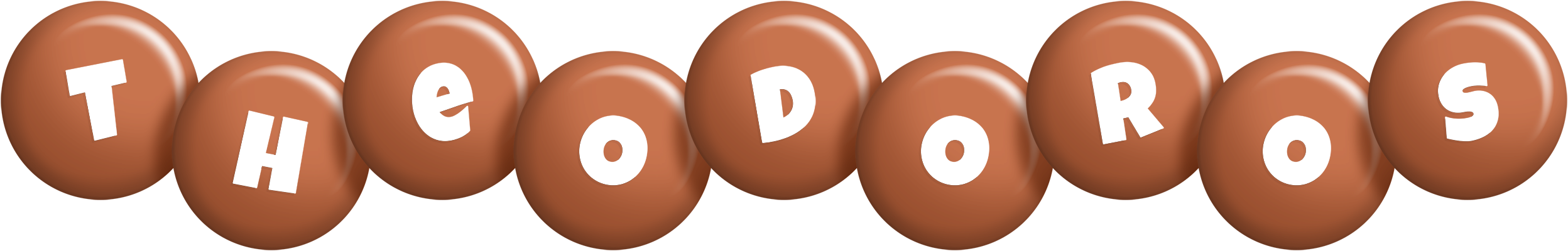Theodoros candy-brown logo