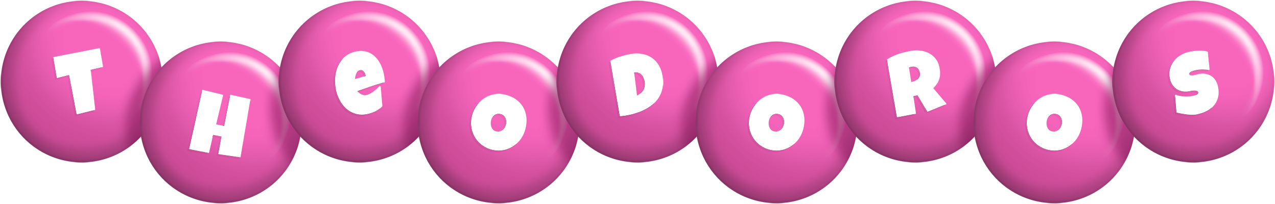 Theodoros candy-pink logo