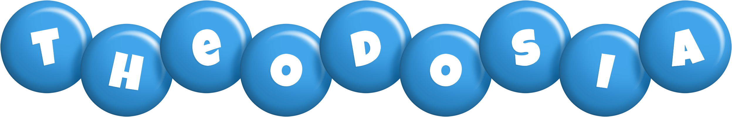 Theodosia candy-blue logo