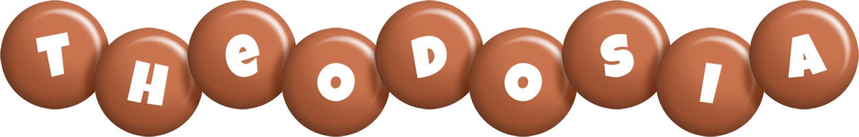 Theodosia candy-brown logo