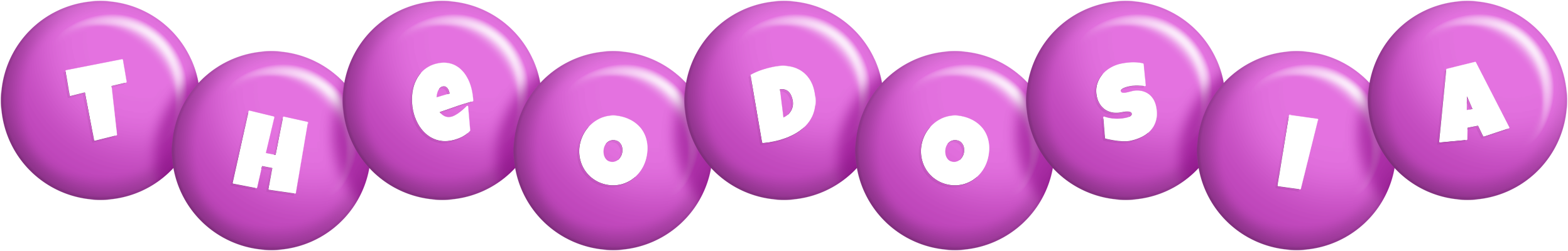 Theodosia candy-purple logo