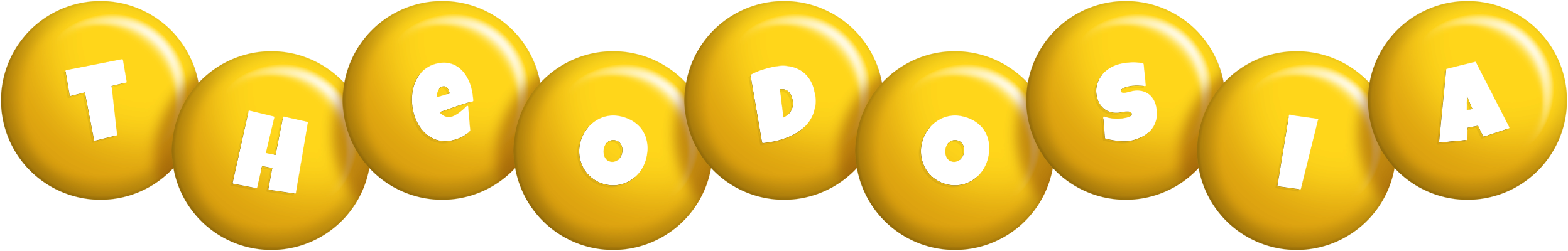 Theodosia candy-yellow logo