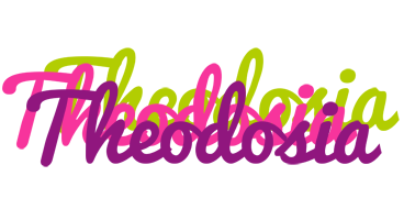 Theodosia flowers logo