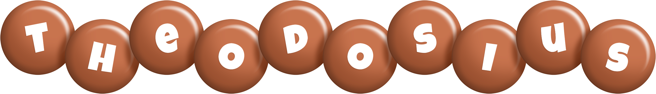 Theodosius candy-brown logo