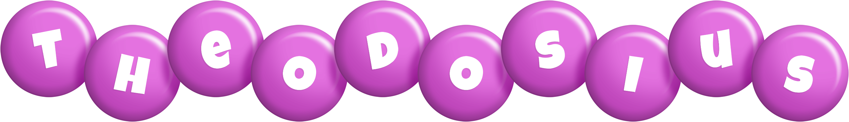 Theodosius candy-purple logo