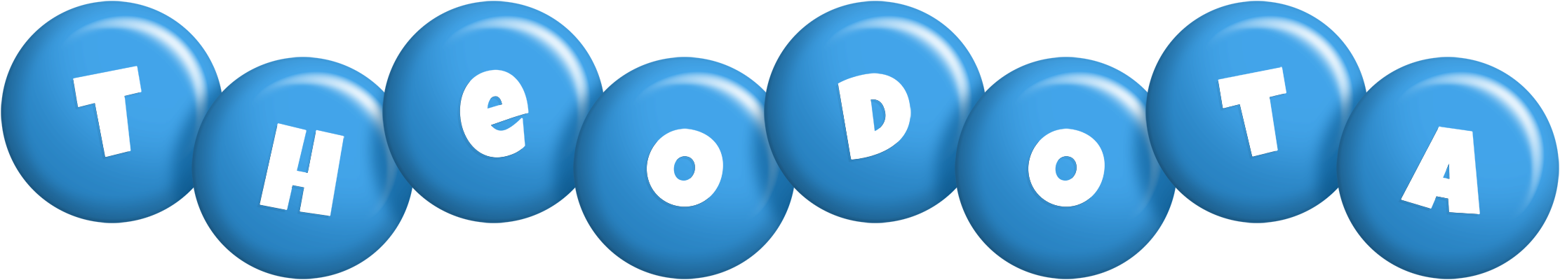 Theodota candy-blue logo