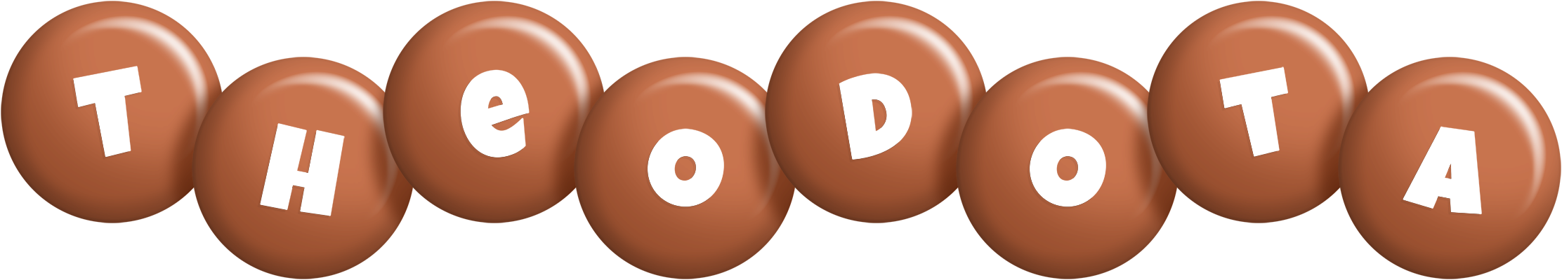 Theodota candy-brown logo
