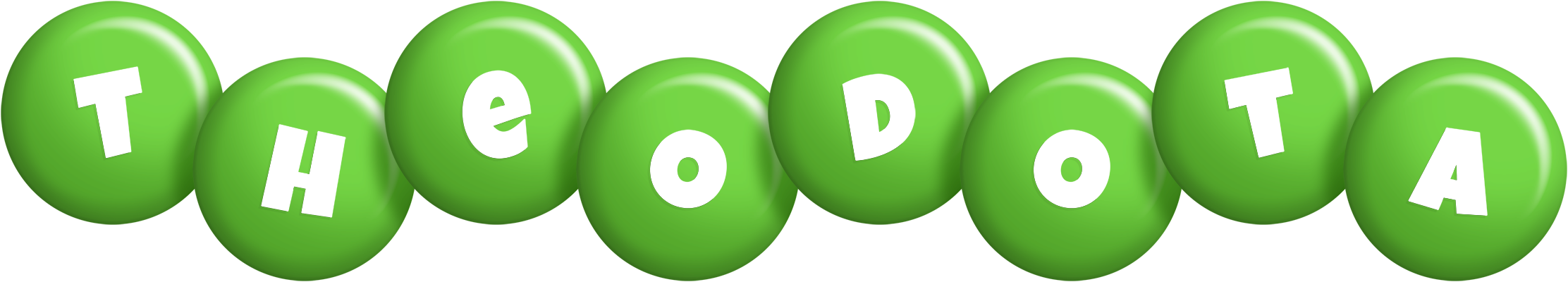 Theodota candy-green logo