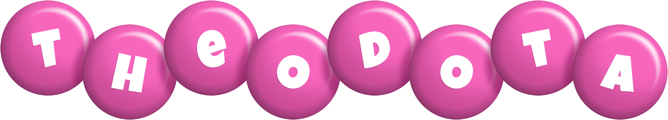 Theodota candy-pink logo