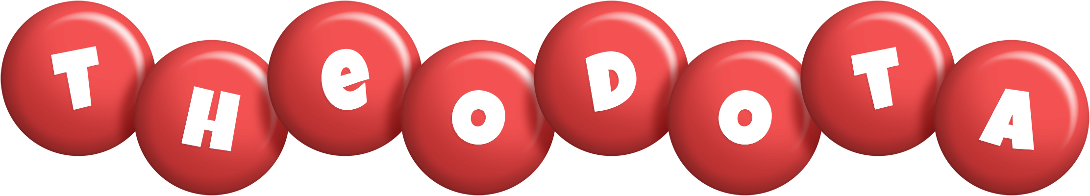 Theodota candy-red logo