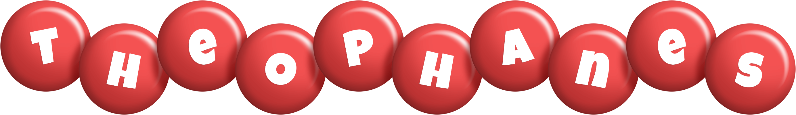Theophanes candy-red logo
