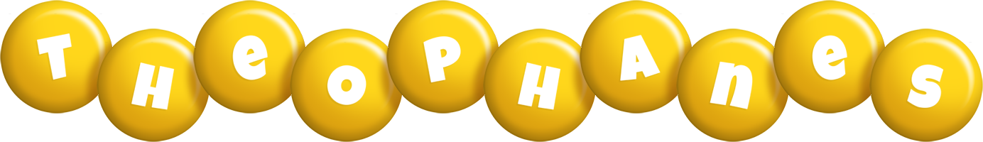 Theophanes candy-yellow logo