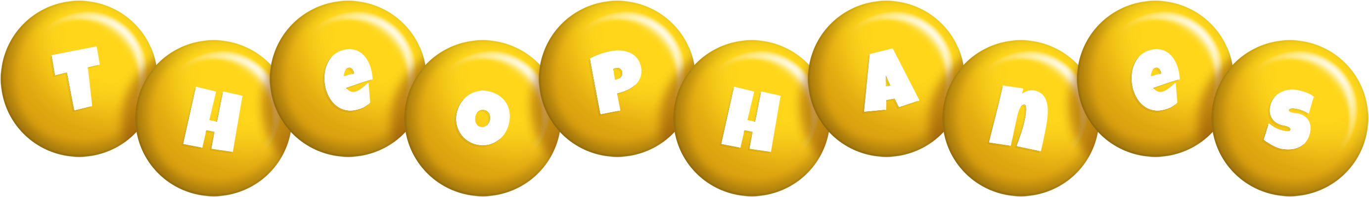Theophanes candy-yellow logo