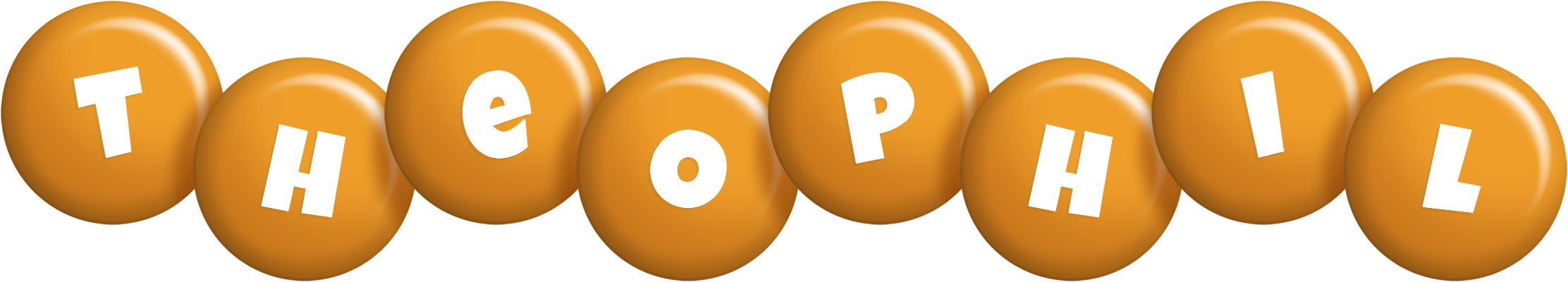 Theophil candy-orange logo