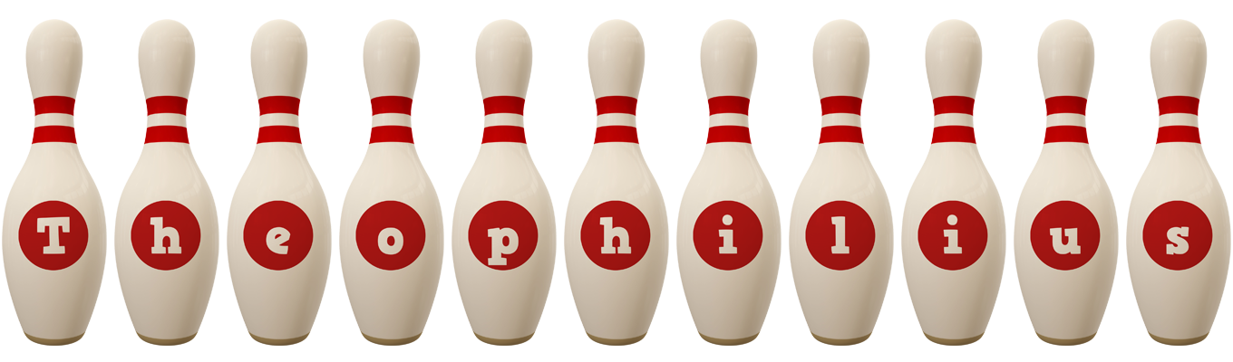 Theophilius bowling-pin logo
