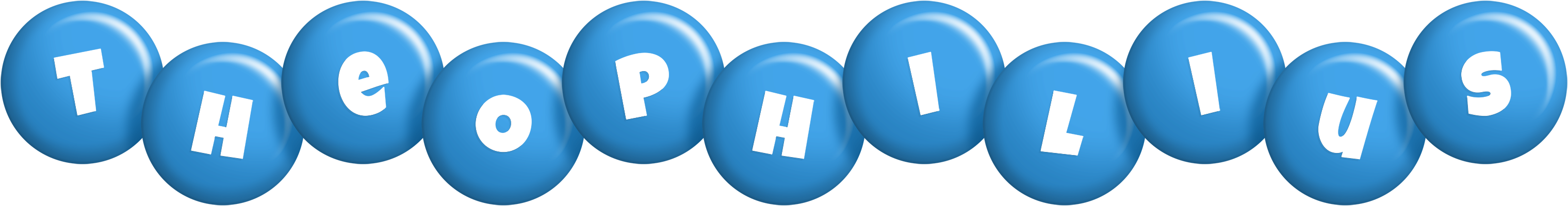 Theophilius candy-blue logo