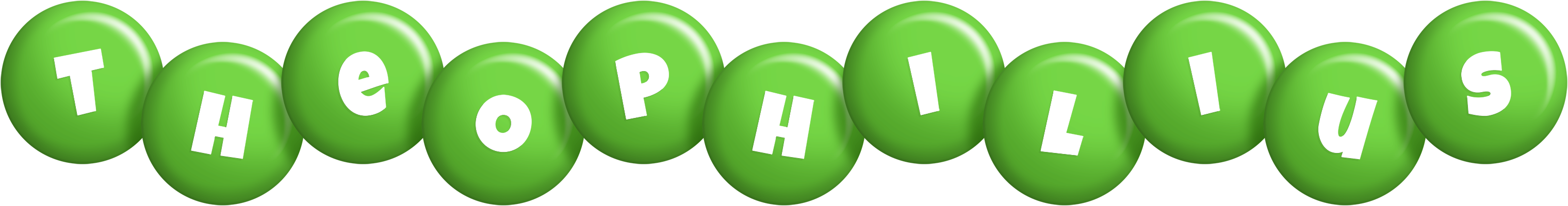 Theophilius candy-green logo