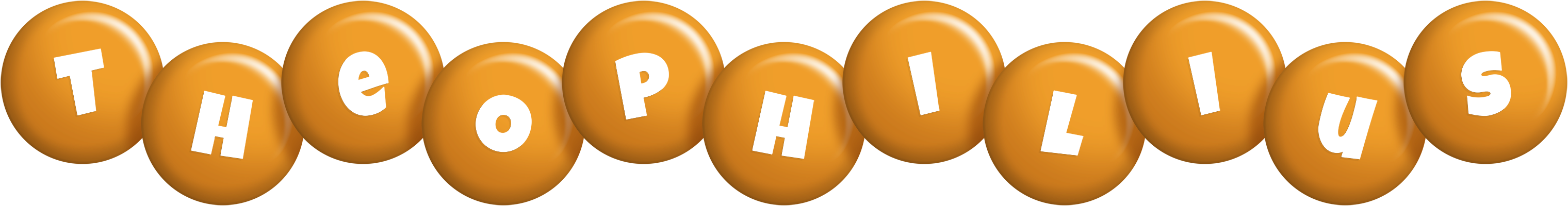 Theophilius candy-orange logo