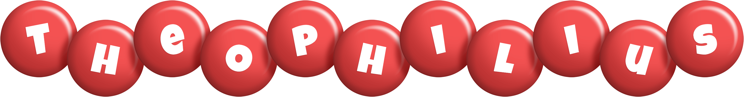 Theophilius candy-red logo