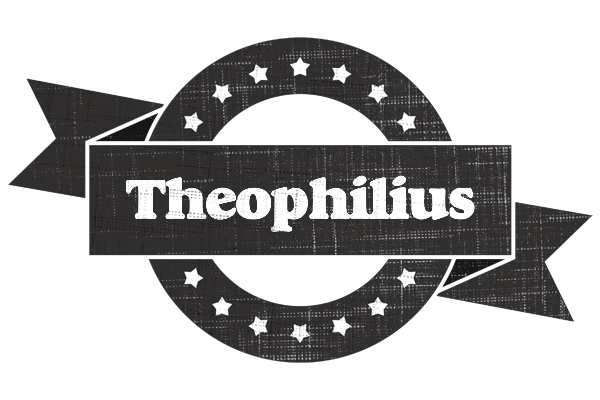 Theophilius grunge logo