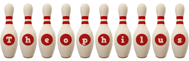 Theophilus bowling-pin logo