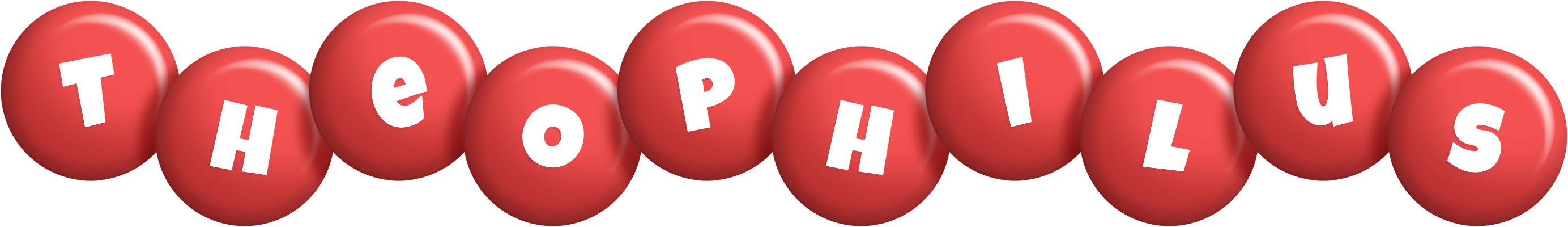 Theophilus candy-red logo