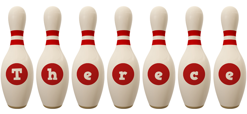 Therece bowling-pin logo