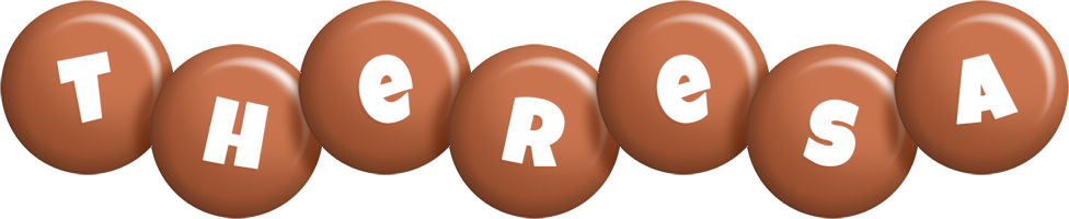 Theresa candy-brown logo