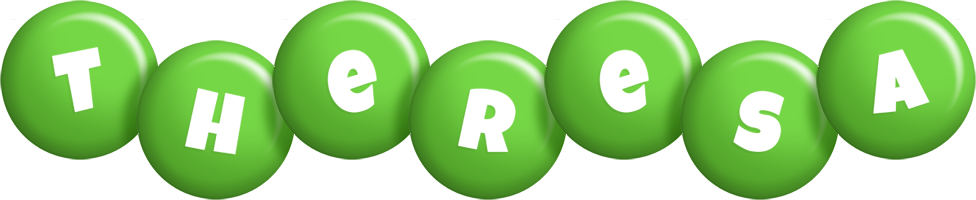 Theresa candy-green logo