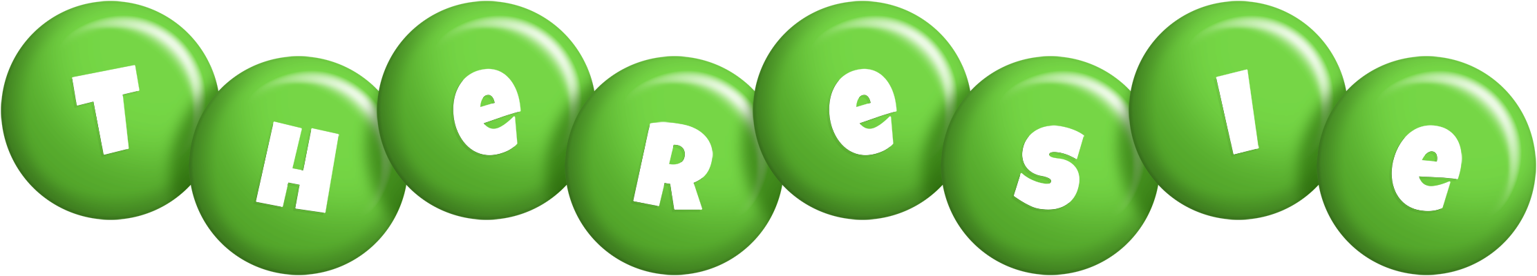 Theresie candy-green logo