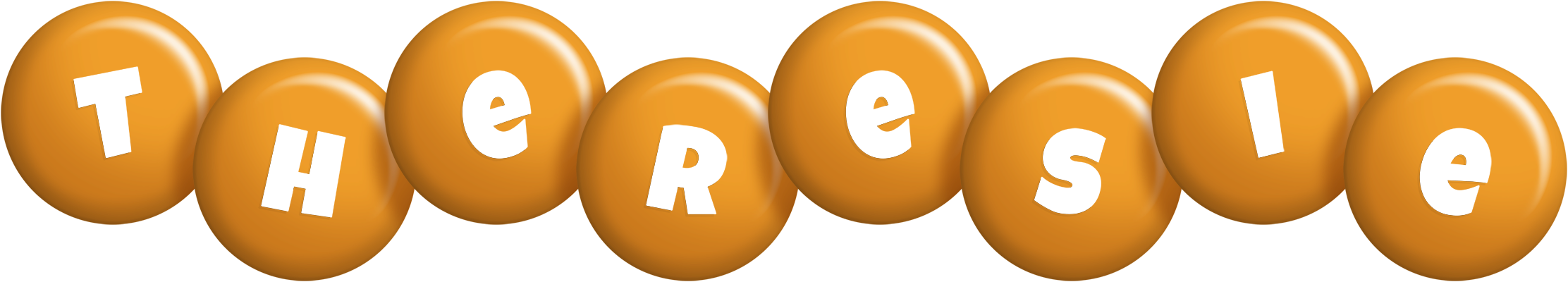 Theresie candy-orange logo