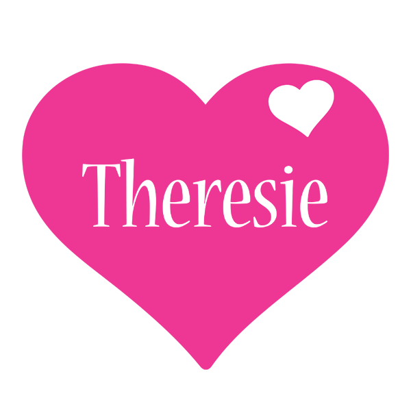Theresie love-heart logo