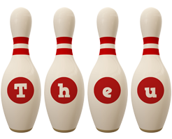 Theu bowling-pin logo