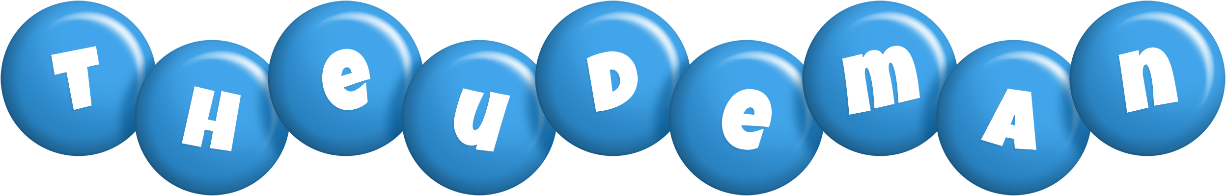 Theudeman candy-blue logo