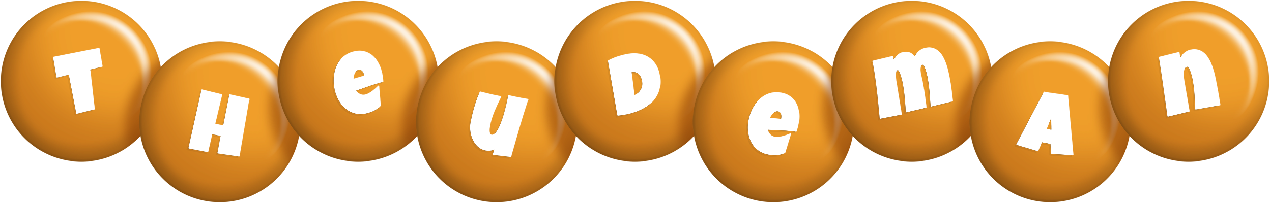 Theudeman candy-orange logo