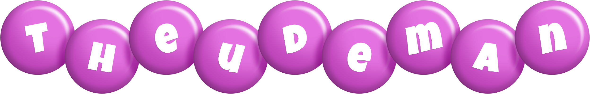 Theudeman candy-purple logo