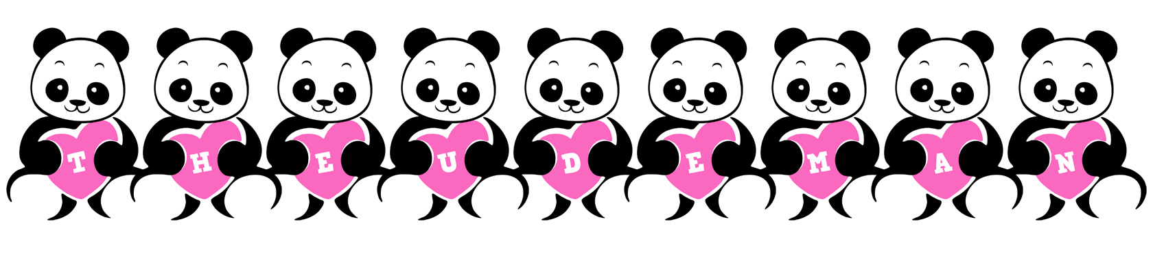 Theudeman love-panda logo