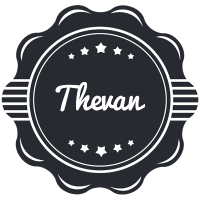 Thevan badge logo
