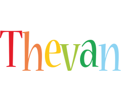 Thevan birthday logo