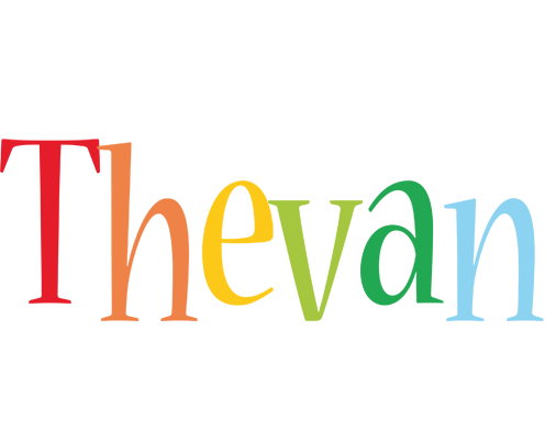 Thevan birthday logo